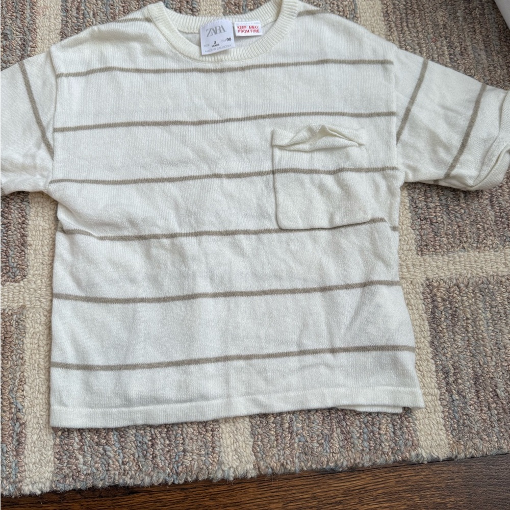 Zara Kids Striped Knit Sweater